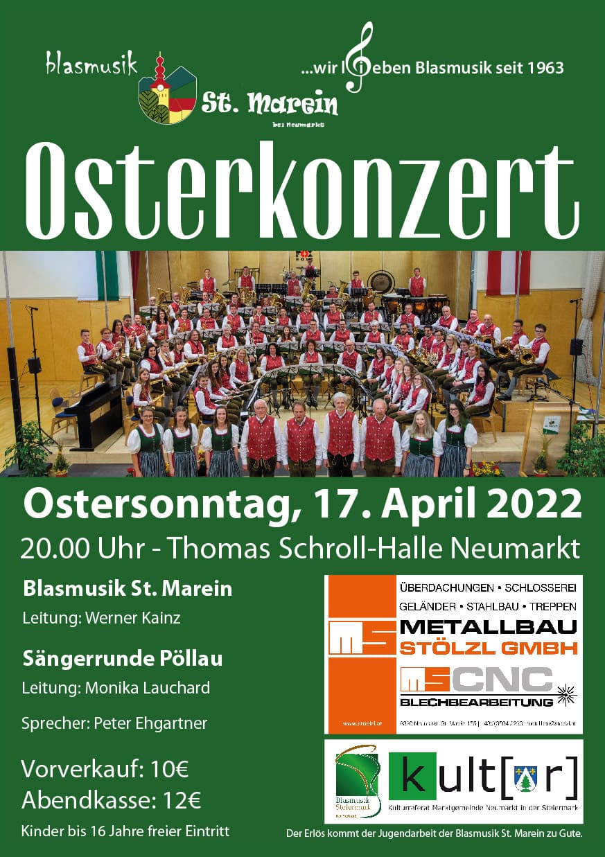 Plakat Osterkonzert 2022
